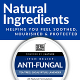 Sera Organics Anti-fungal Balm – All-natural balm for treating itchy skin, athlete's foot, ringworm, jock itch, and nail fungal infections.