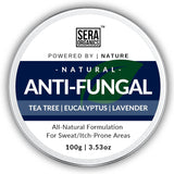 Sera Organics Anti-fungal Balm – All-natural balm for treating itchy skin, athlete's foot, ringworm, jock itch, and nail fungal infections.